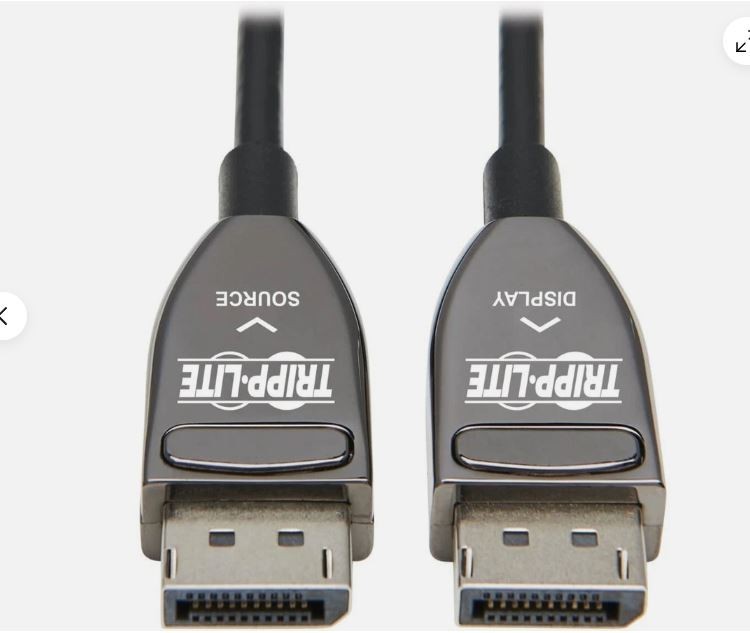 Tripp Lite 98ft DisplayPort Fiber Active Optical Cable 8K Black P580F3-30M-8K6