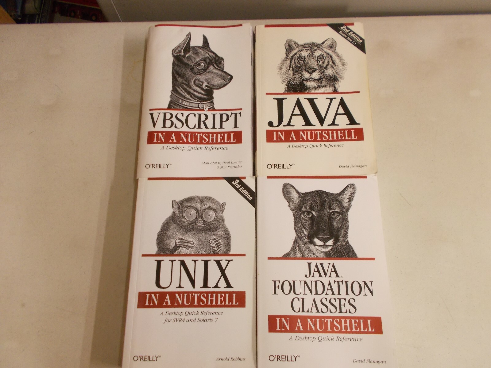 4 O’REILLY IN A NUTSHELL JAVA 1.1 FOUNDATION CALSSES UNIX VBSCRIPT TRADE PB