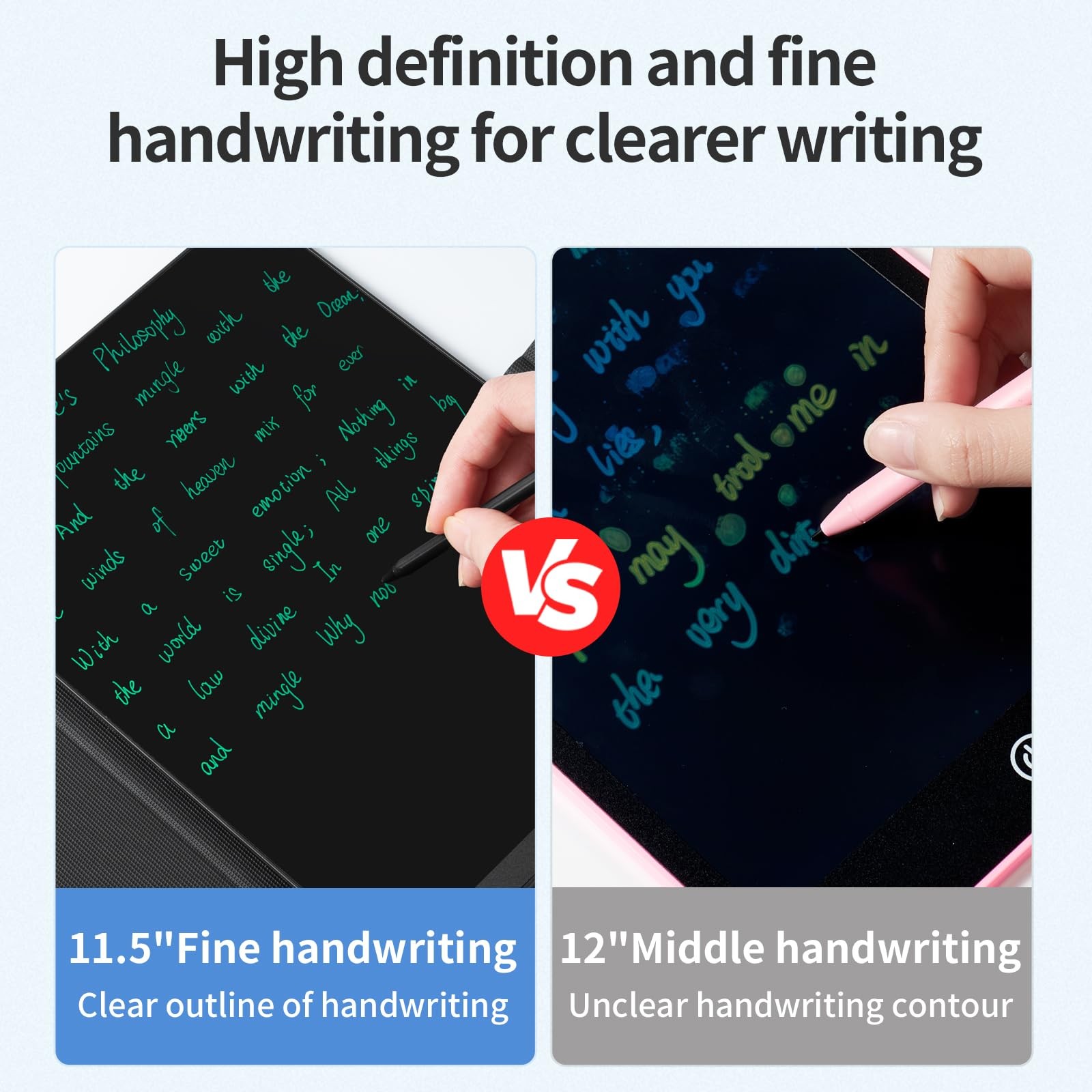 LCD Writing 11.5in Drawing Pad, Reusable Digital Notepad
