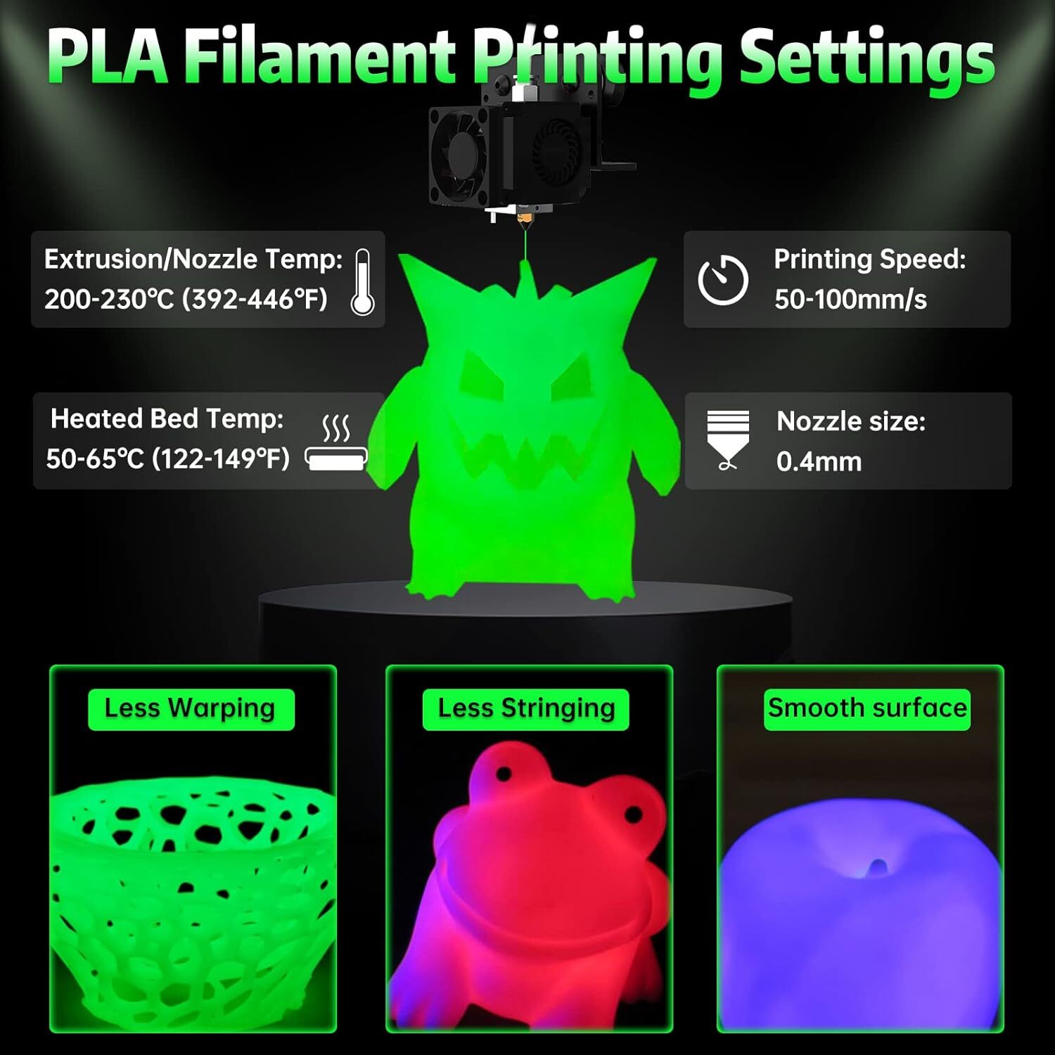 【BUY 6 GET 4 FREE】JAYO 1.1KG PLA/PETG Matte/SILK/PETG/PLA+ 1.75mm 3D Filament