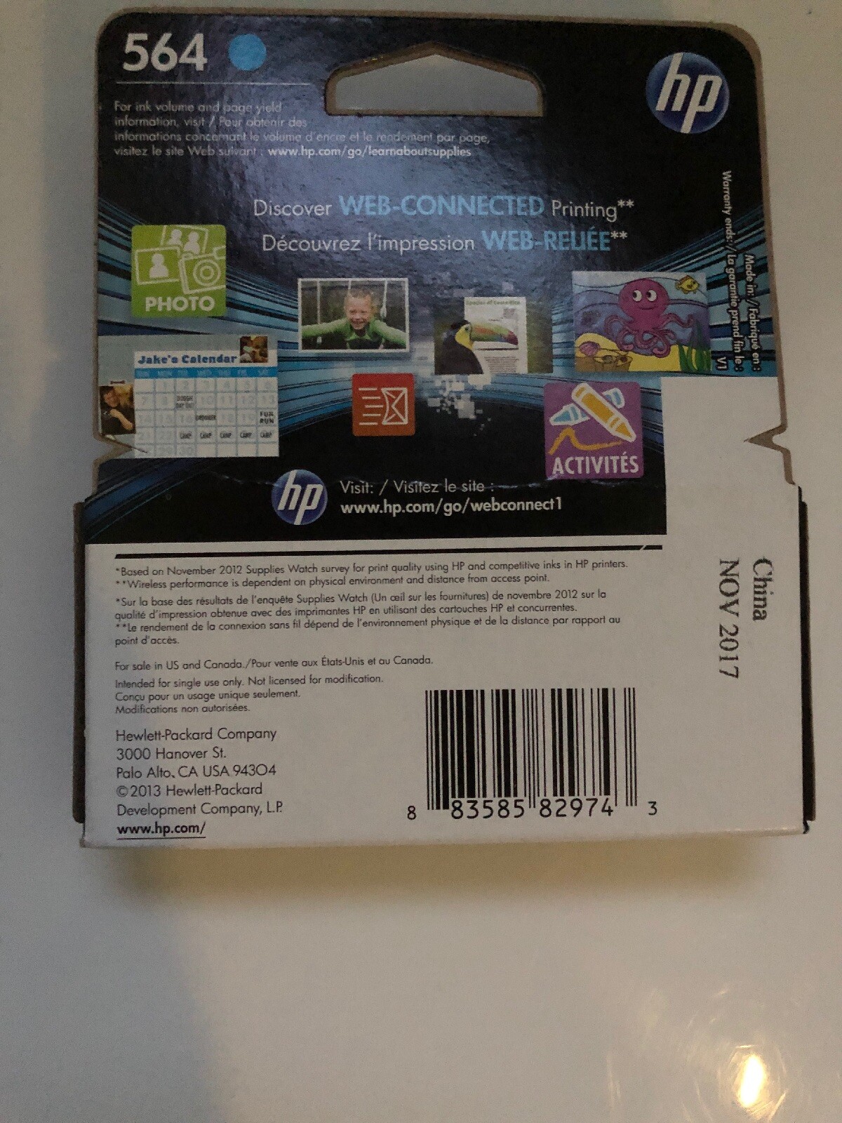HP 564 Cyan Ink Cartridge Brand New Sealed Buyer Pays Shipping