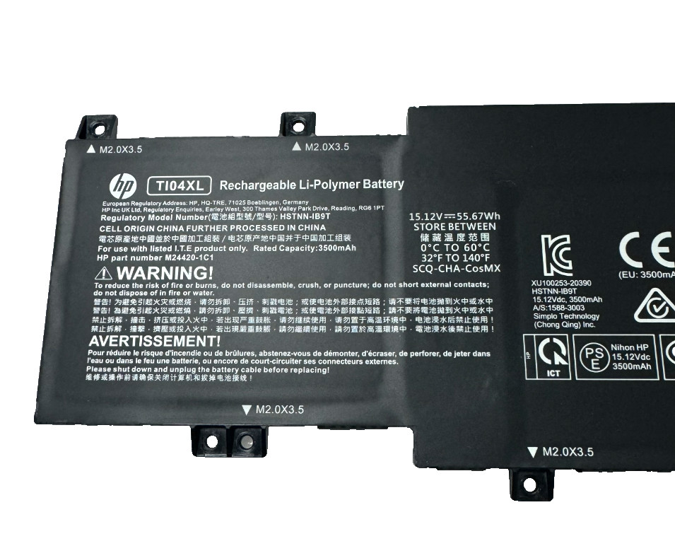 Genuine 55.67Wh TI04XL M24563-005 Battery for HP Envy 17 Envy 17-ch Series OEM