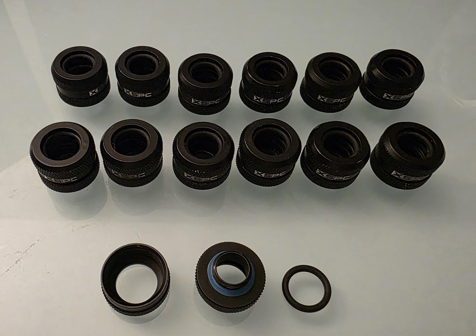 XSPC G1/4″ Rigid Tube Compression Fitting For 14mm OD Tube x 13 LOT