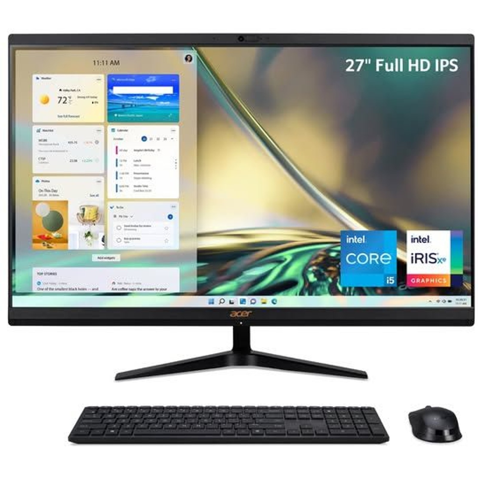 Acer Aspire C27 27″ All-in-One PC – i5 (12th Gen), 16GB RAM, 512GB SSD