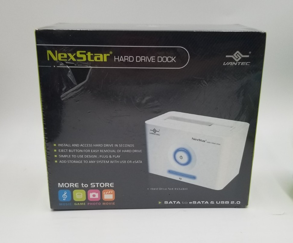 Vantec NexStar Hard Drive Dock Sata to eSata/USB 2.0 New & Sealed Free Shipping