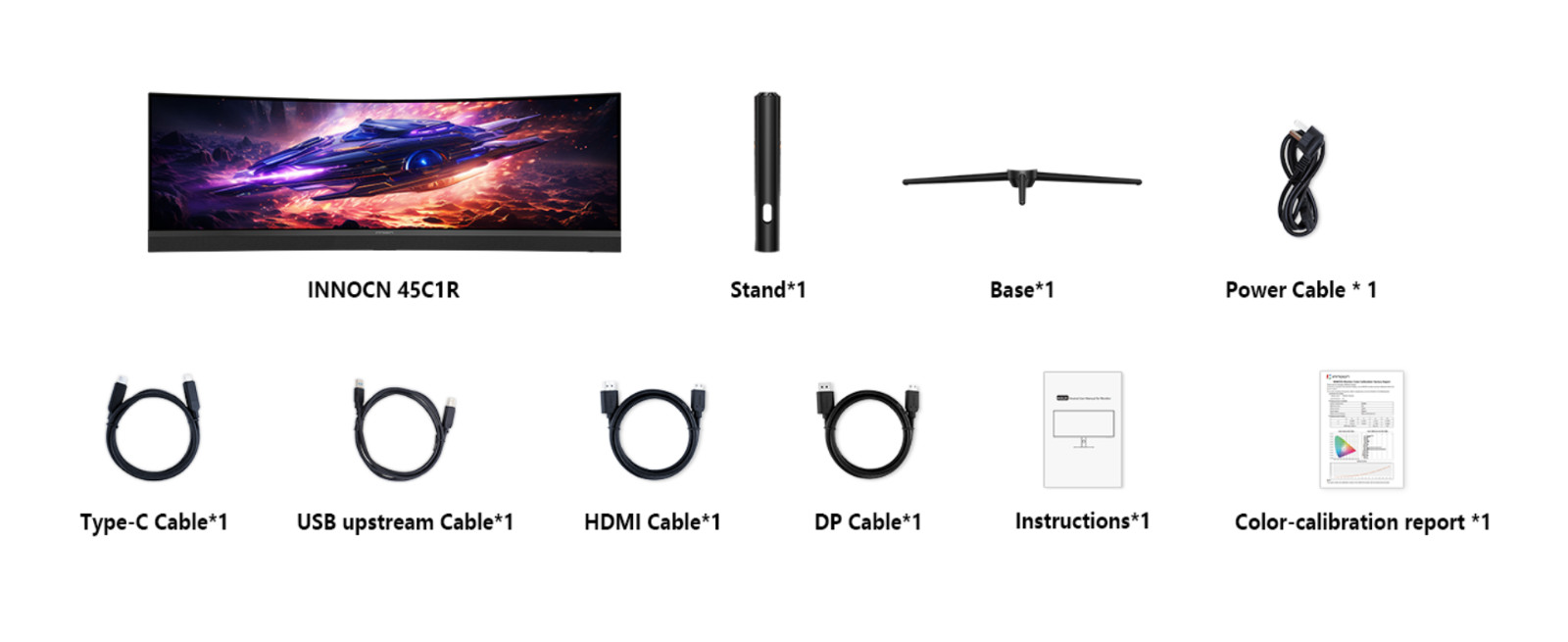 INNOCN 45C1R 45″ DQHD 120Hz Curved Creator Monitor -Brand New, Factory Sealed
