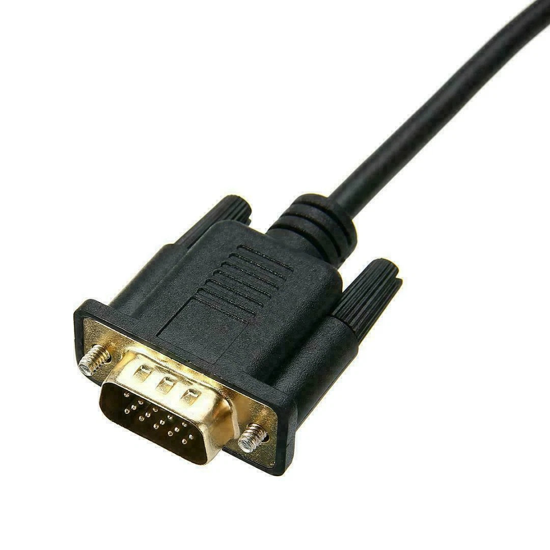 1/2 Pack DisplayPort to VGA Cable, Display Port DP to VGA Adapter Cord M to M HD