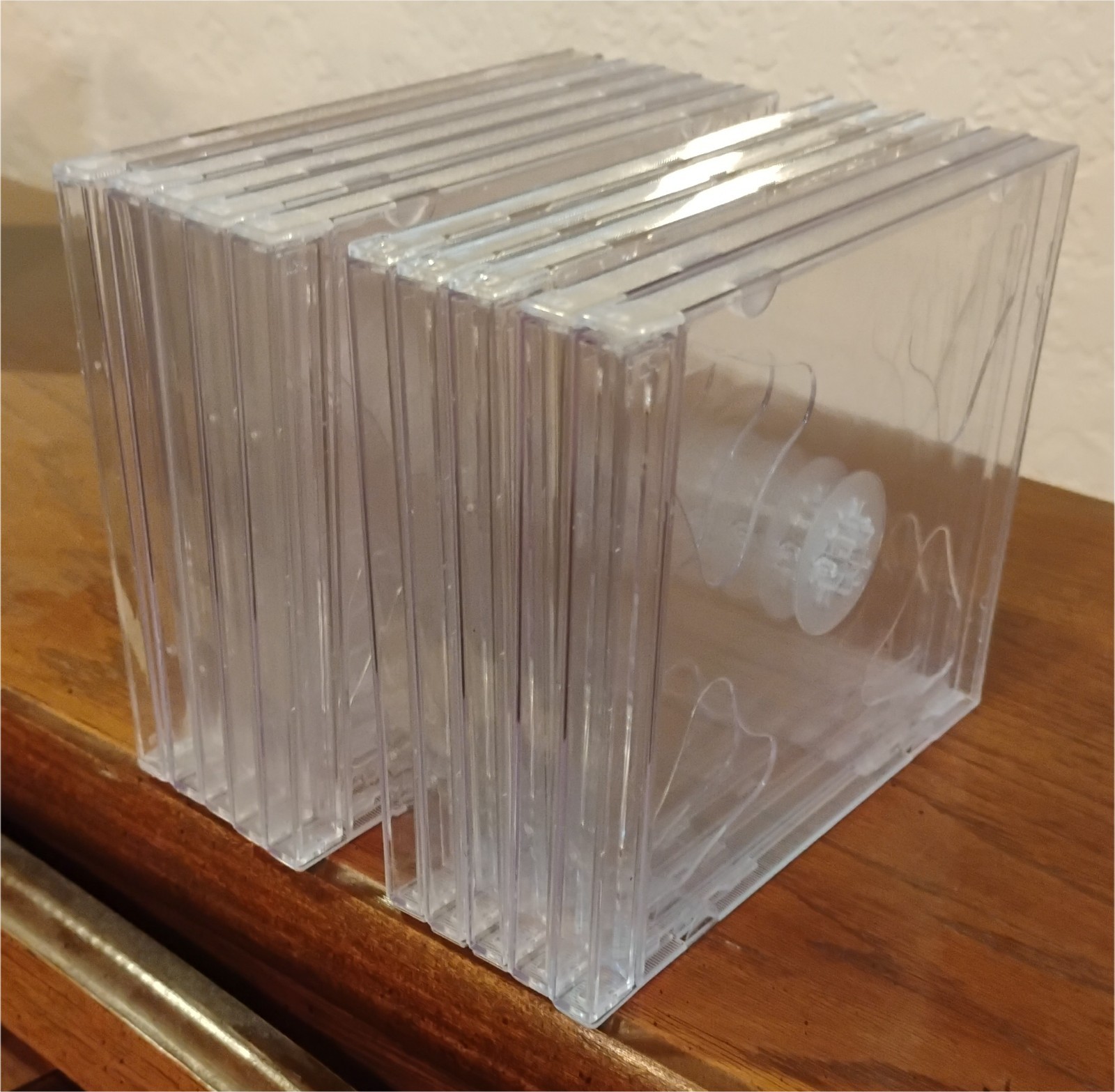 NEW 10 Double 2-CD Jewel Cases w/ Clear “Smart Tray” (slim,double slim) NOT Fat