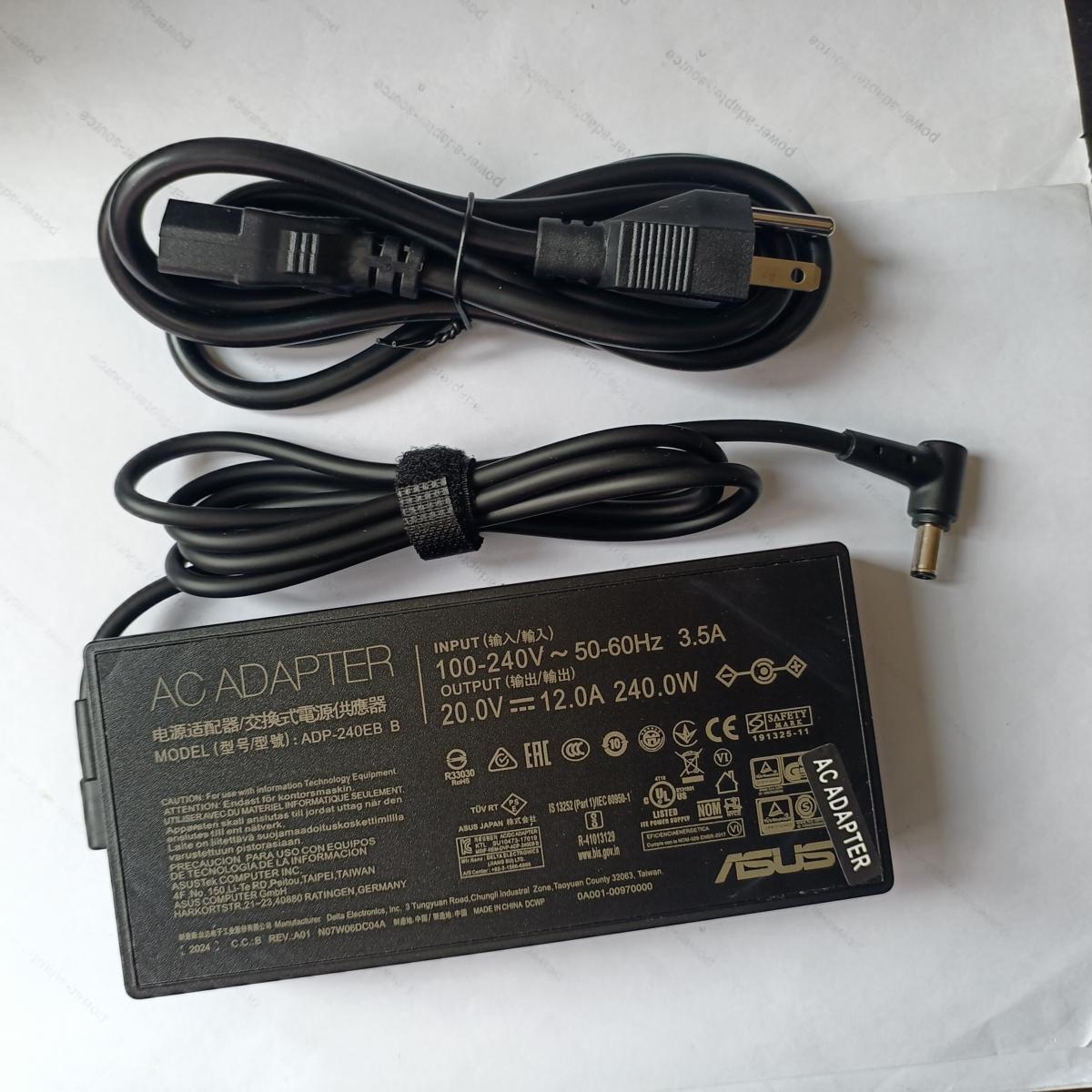 ASUS 240W 20.0V 12A Adapter Charger for ASUS ROG Strix SCAR/Zephyrus ADP-240EB B