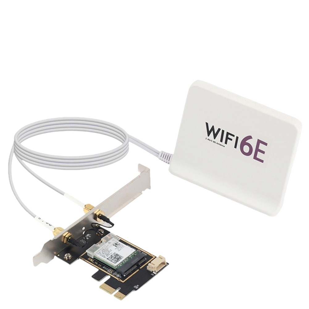 RTL8852BE WIFI6 Card with Expansion Antenna AX1800 802.11ax BT5.2 PCI-E 5185
