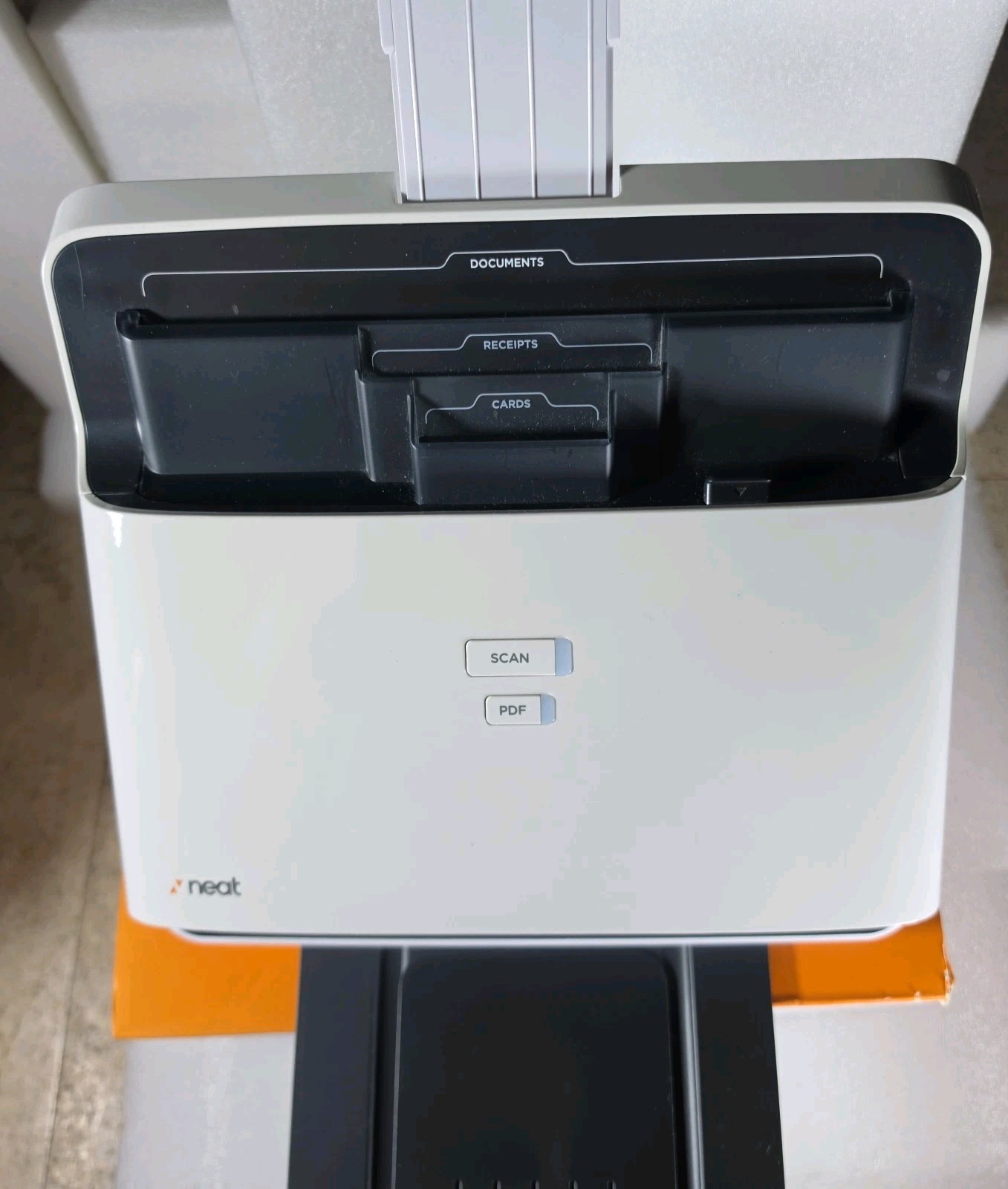 NeatDesk ND-1000 Desktop Scanner Digital Filing System White W/ Box – Tested