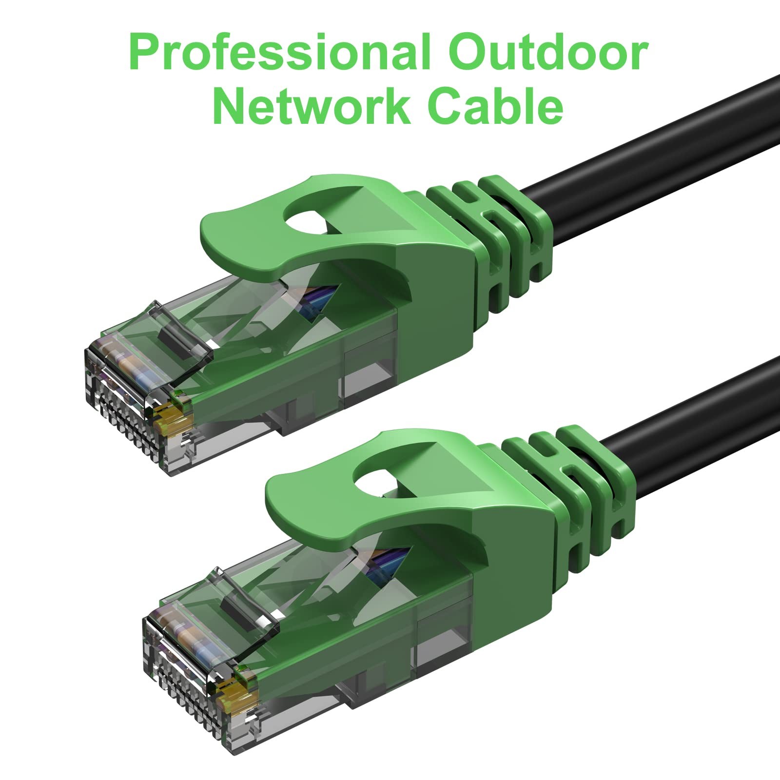 350Ft Cat6 Outdoor Ethernet Cable, In-ground, Heavy Duty Direct Burial