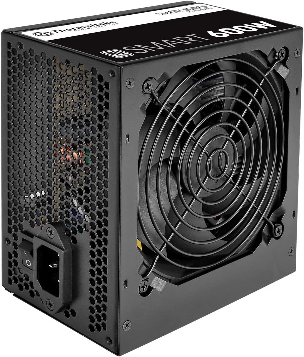 Thermaltake SMART 600W ATX 12V V2.3EPS 80 Plus Certified Active PFC Power Supply