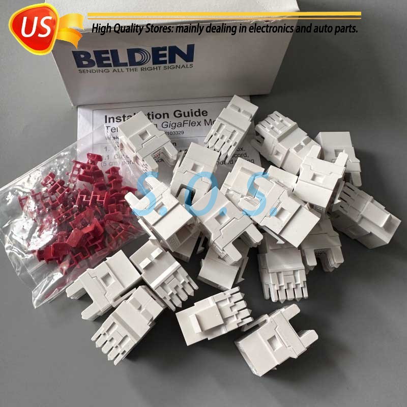 24-QTY Belden AX101320 Category 6 KeyConnect RJ45 Jack Module White Box Free shi