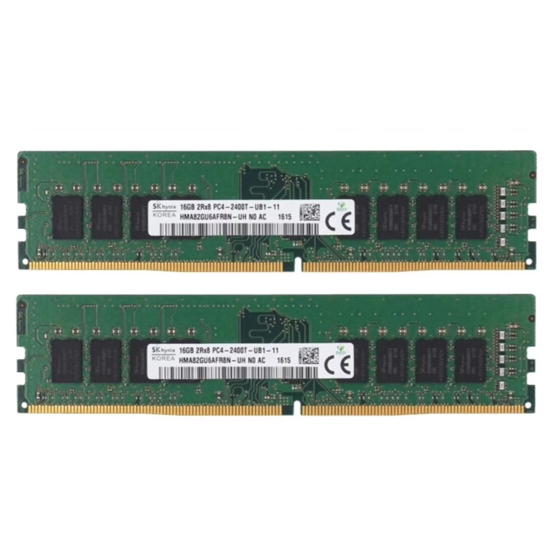 New Hynix 32GB (2X16GB) DDR4 2400MHz PC4-19200 UDIMM Memory Ram HMA82GU6AFR8N-UH