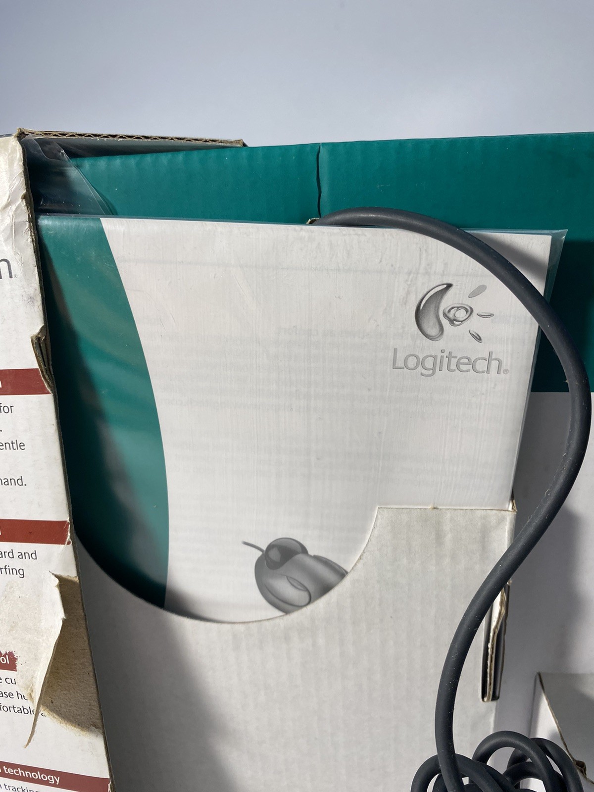 Logitech TrackMan Marble Trackball Mouse USB 910-000806 New OPEN BOX