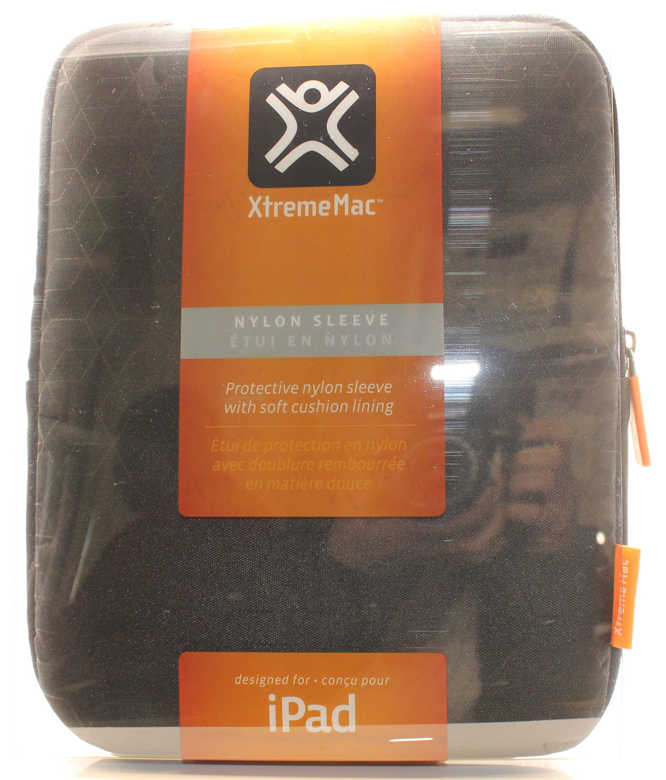 Xtrememac Zipper Sleeve Pouch Slip Case for iPad Air 1/2 & iPad 2 3 4 (Black)