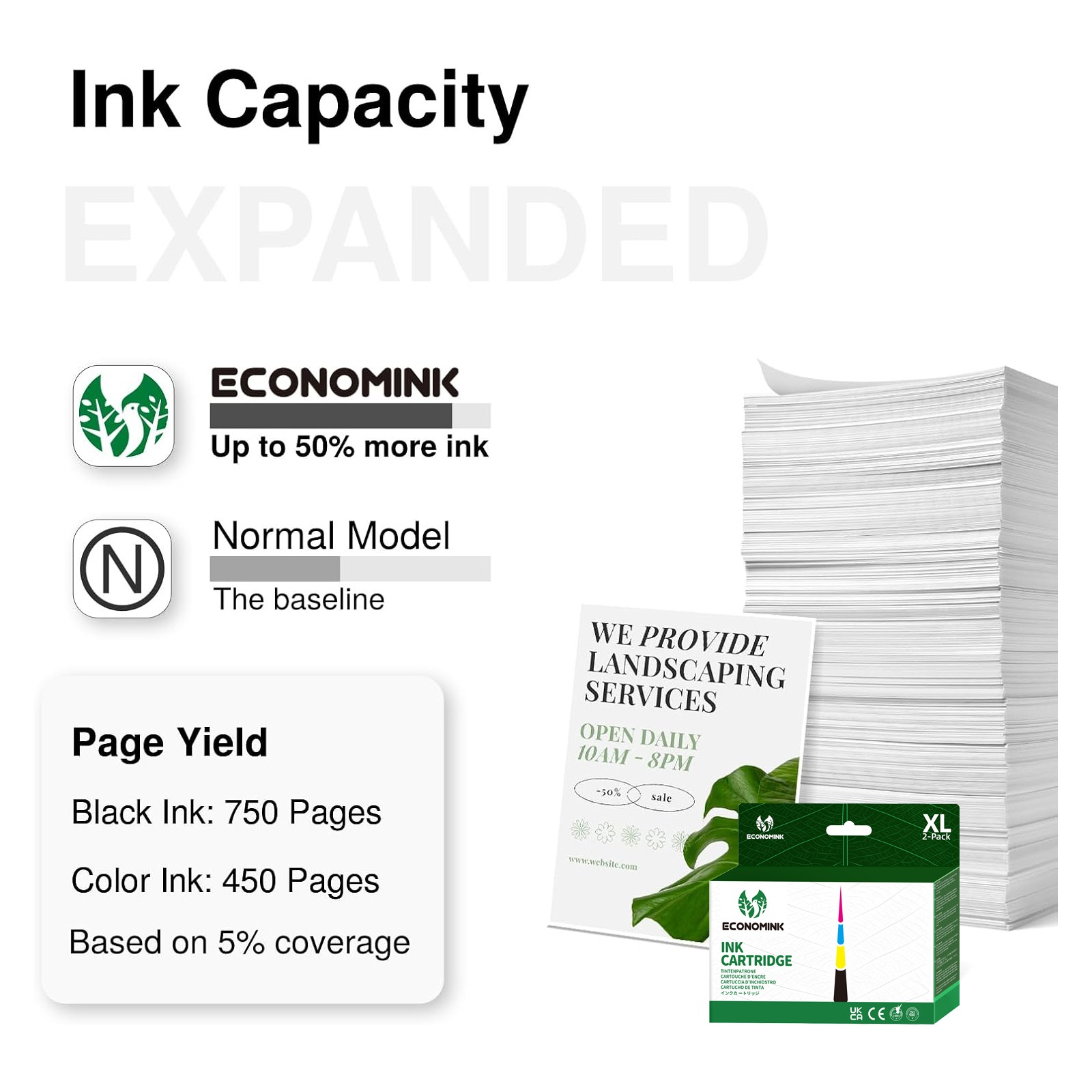 64XL Ink Cartridge for HP 64 ENVY Photo 6255 7858 7855 7155 7800 7164 6255 6220