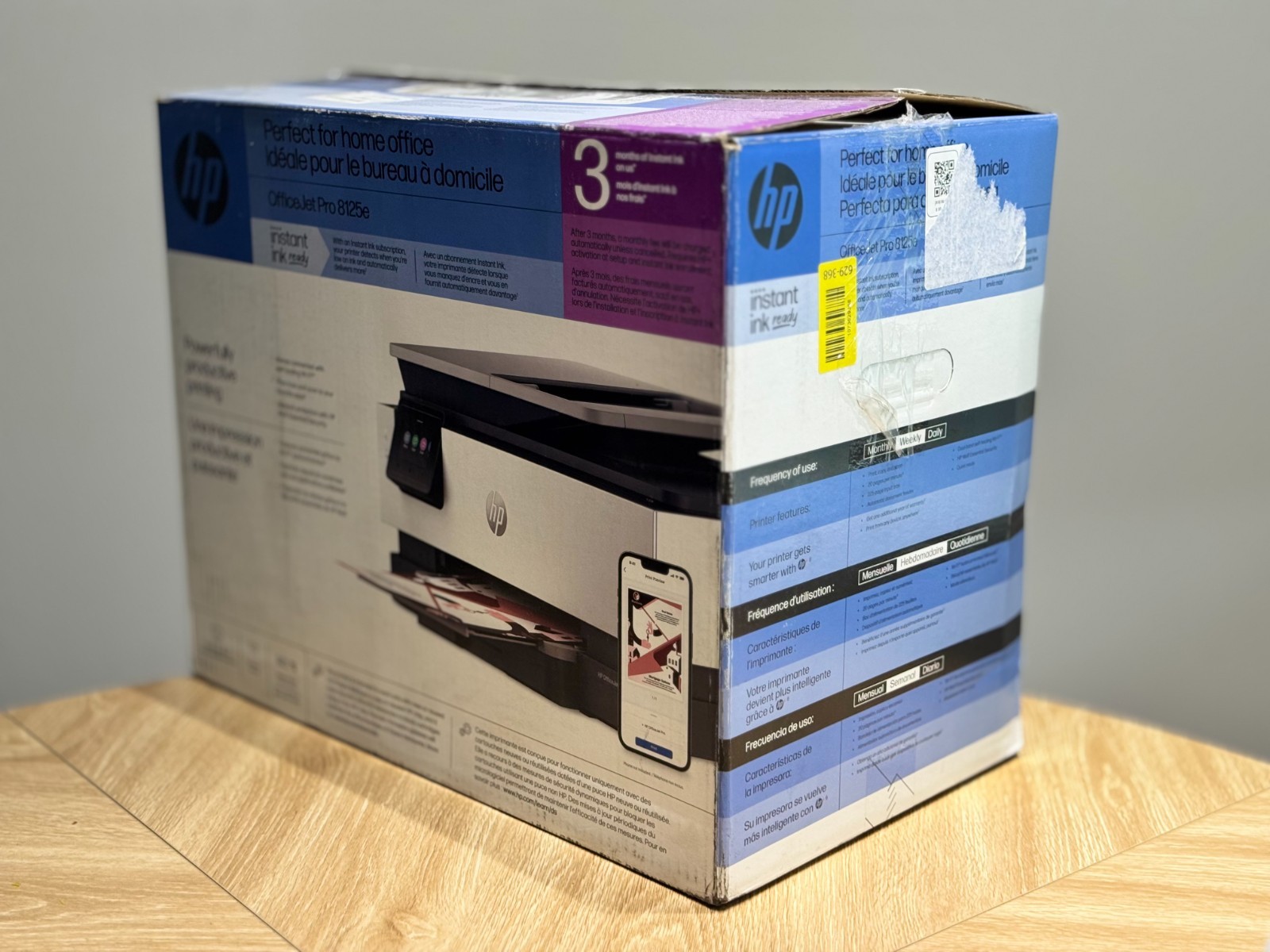 HP OfficeJet Pro 8125e Wireless All-in-One Color Inkjet Printer | AI-Enabled