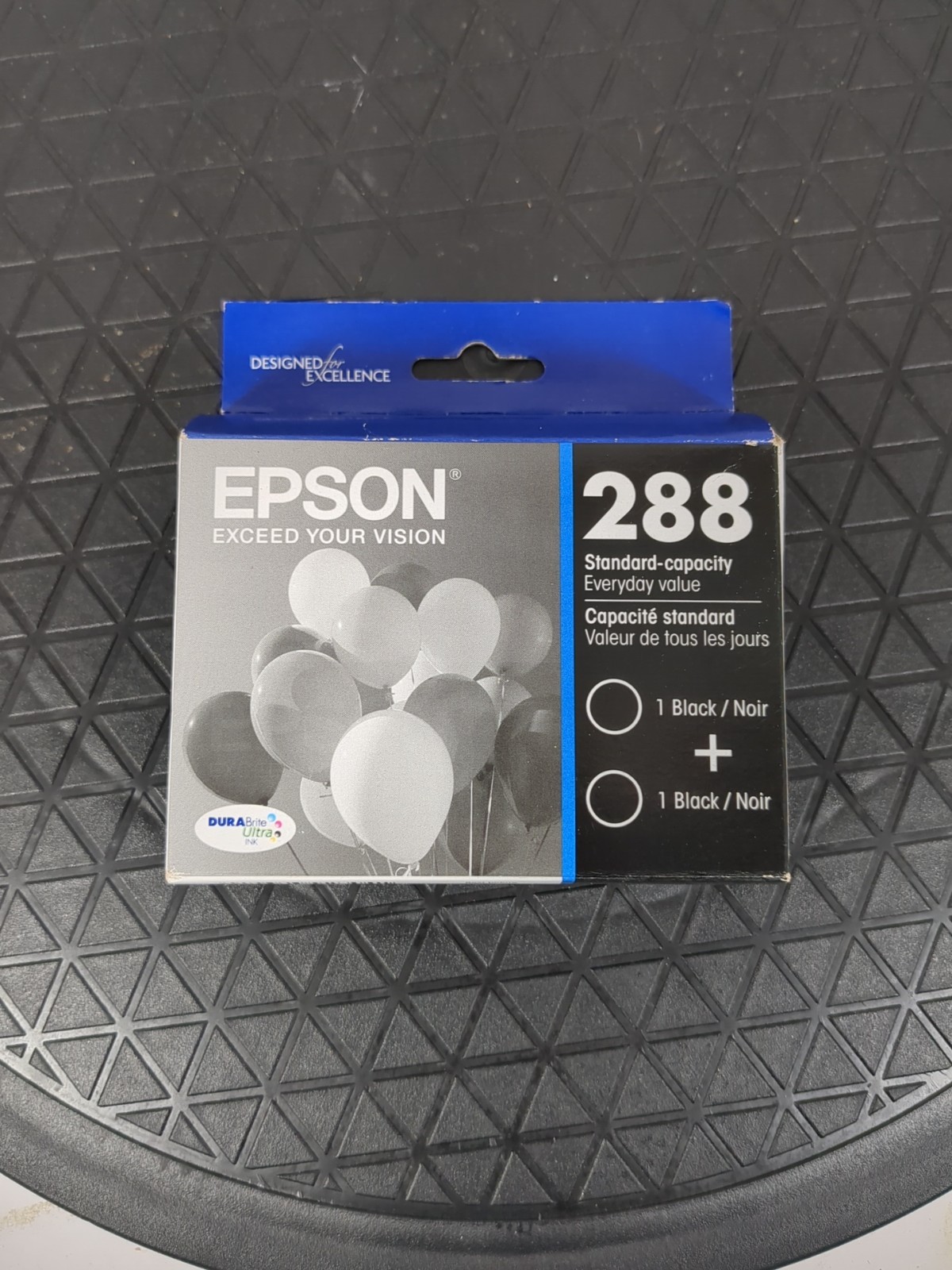 Genuine Epson 288 2pk Ink Cartridges Black T288120-D2 Almost Expired 03/2025