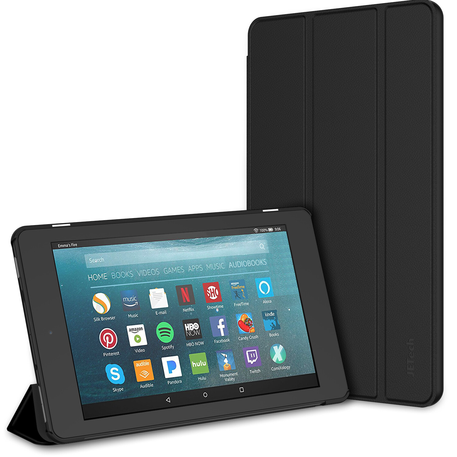 JETech Case for Amazon Fire 7 Tablet (2017 Release) Smart Cover Auto Sleep/Wake
