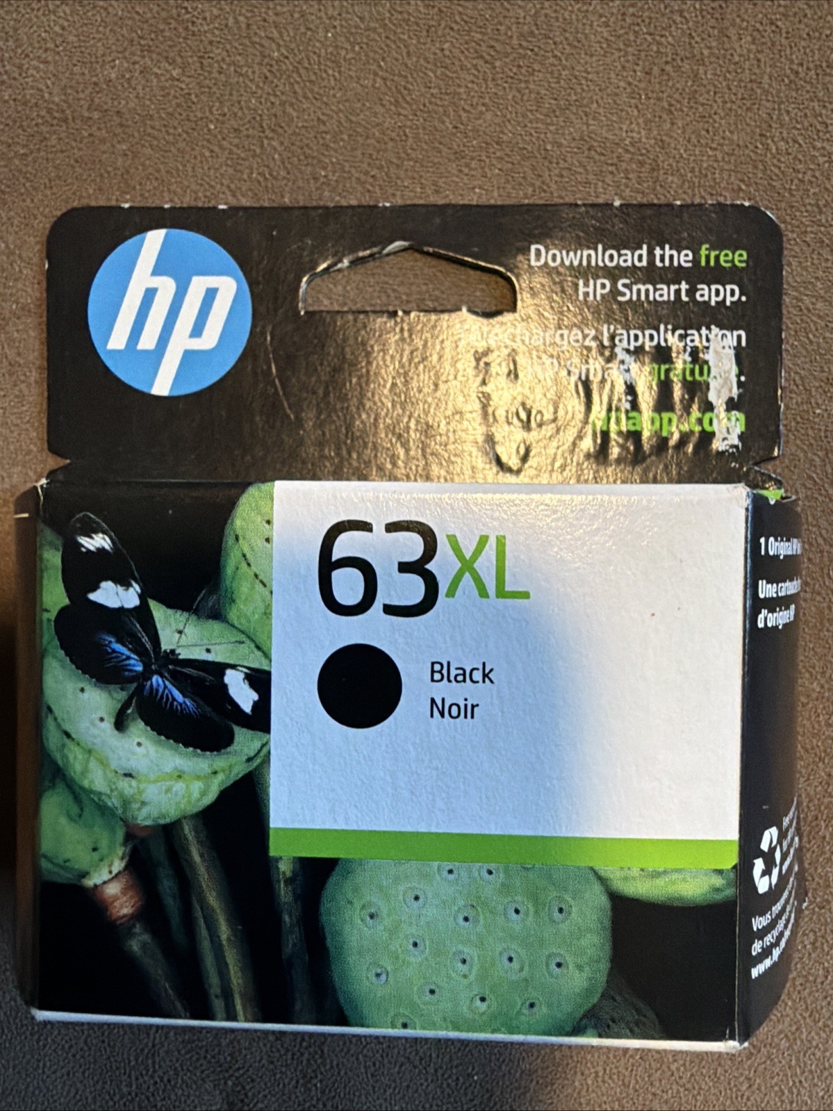 New HP 63 XL Black Ink Cartridge High Yield Genuine OEM Original Sealed Aug2027