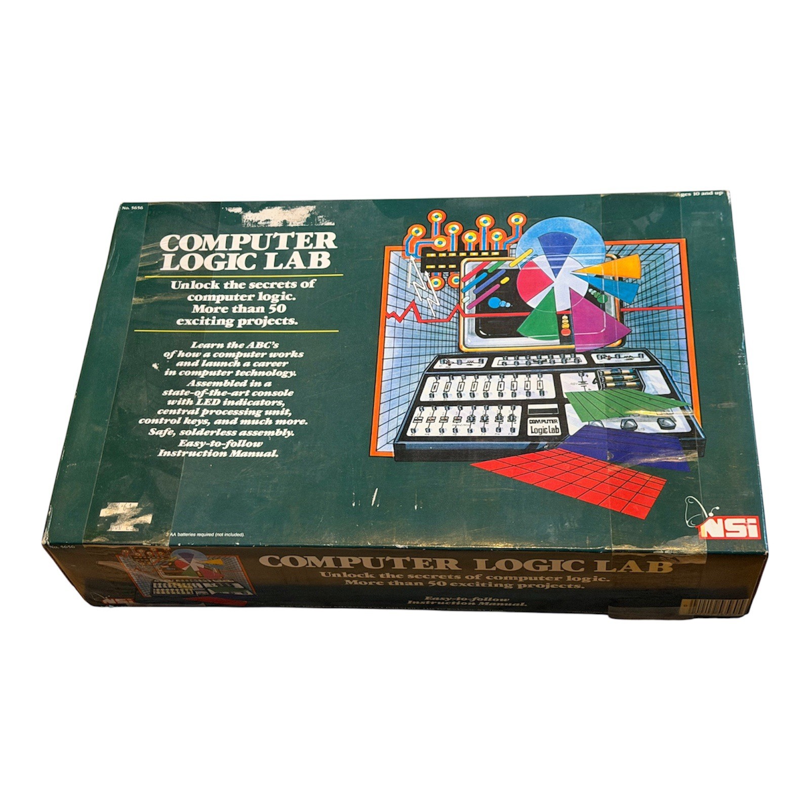 Vintage 1985 NSI Computer Logic Lab Kit Model 5650 PRISTINE INTERNAL CONDITION