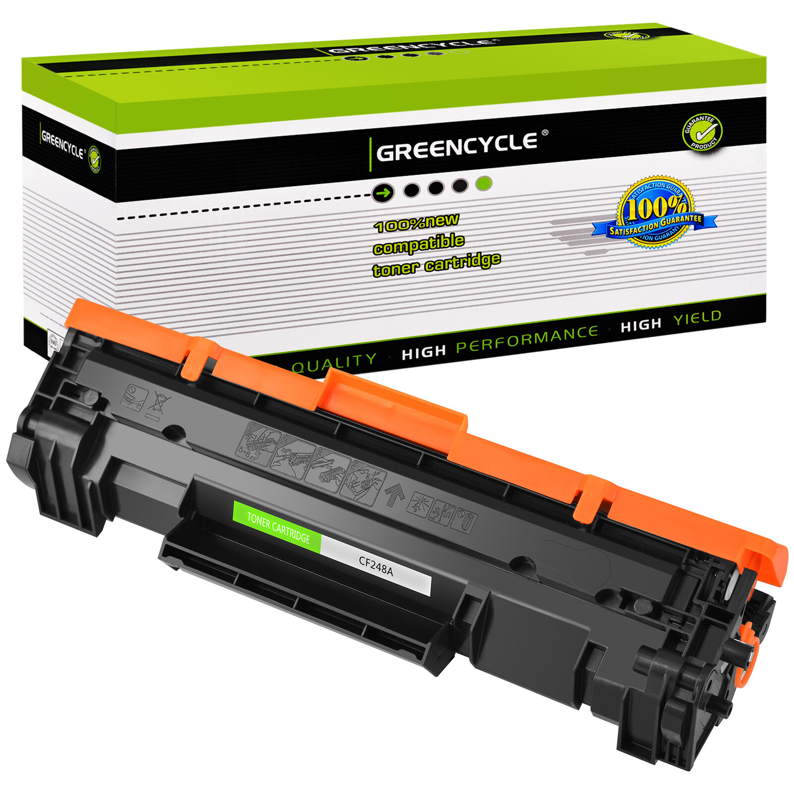 CF248A 48A Toner Cartridge Compatible with HP LaserJet Pro M16a M16w M29w M30w