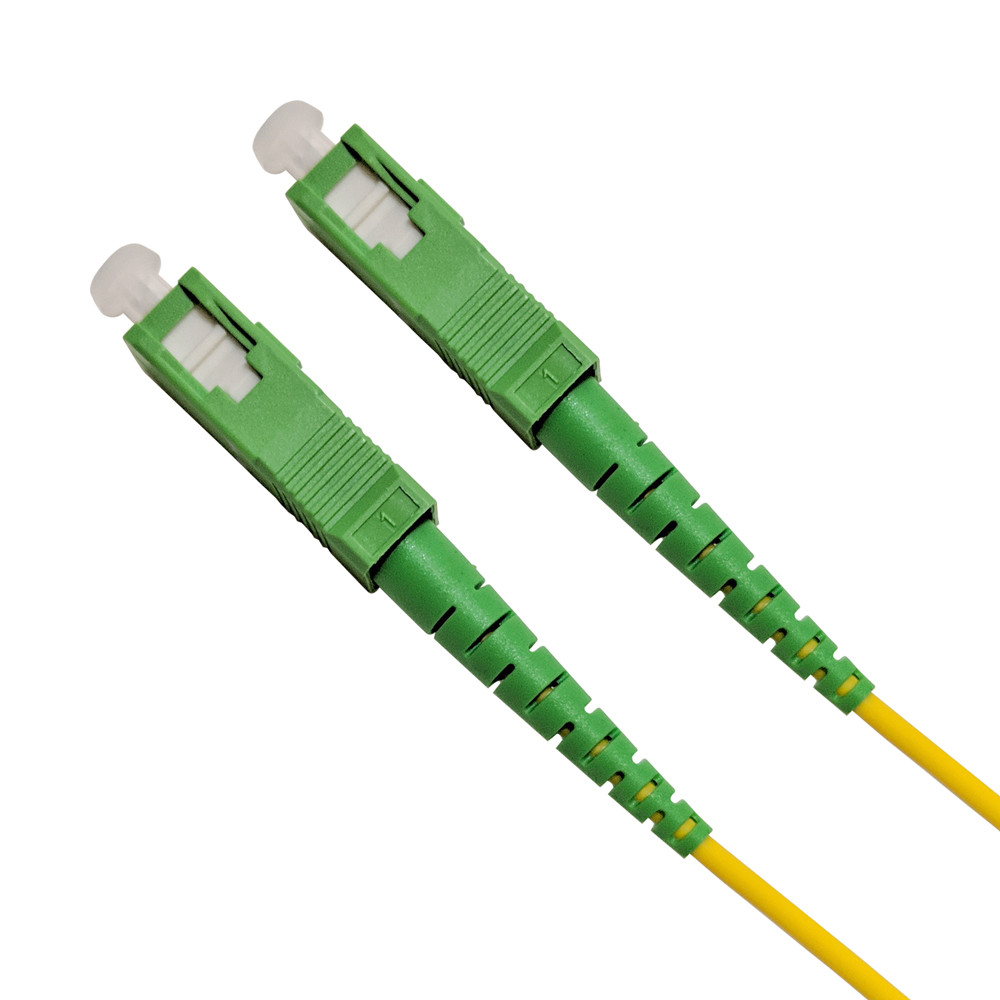 Fiber Optic Cable Patch Cord, Singlemode, Simplex SCAPC to SCAPC, 2M (6ft)