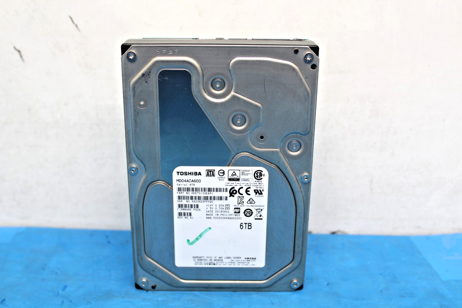 TOSHIBA 6TB 3.5 SATA HARD DDIVE HDD MD04ACA600 SERIAL ATA T9-A2