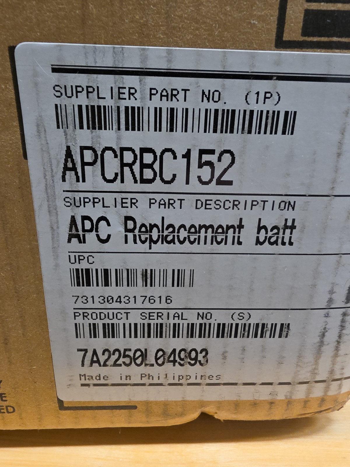 APC Replacement Battery Cartridge #152 (APCRBC152)