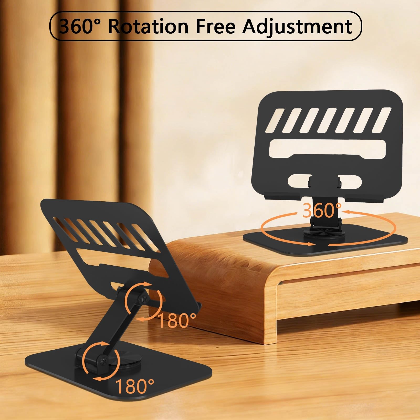 TAPMEI Metal Tablet Stand, Adjustable 360° Rotation Tablet Holder Compatible …