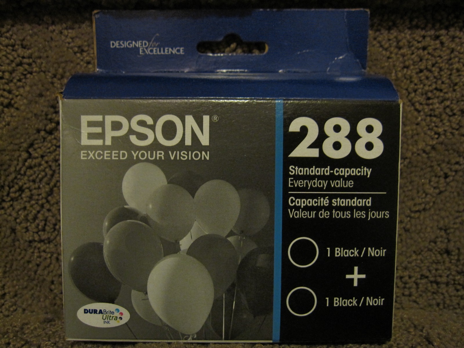 Epson T288120-D2 Black Ink Cartridge Genuine # 288 T288 01.2027