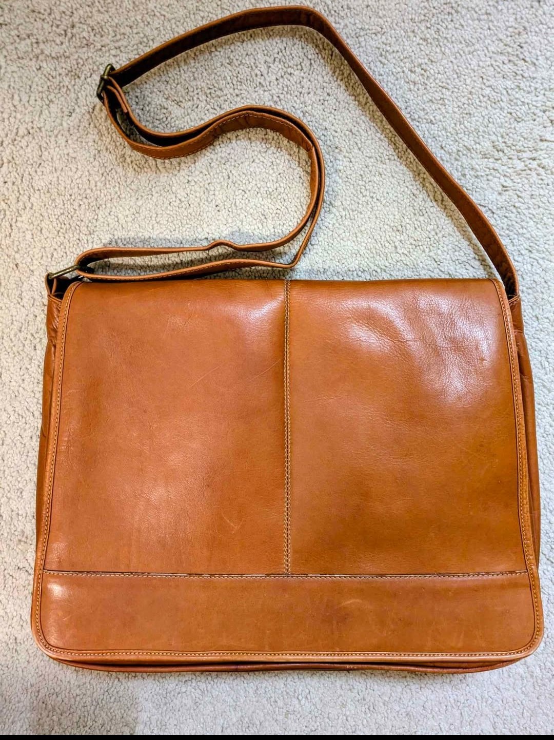 Leather Messenger Bag