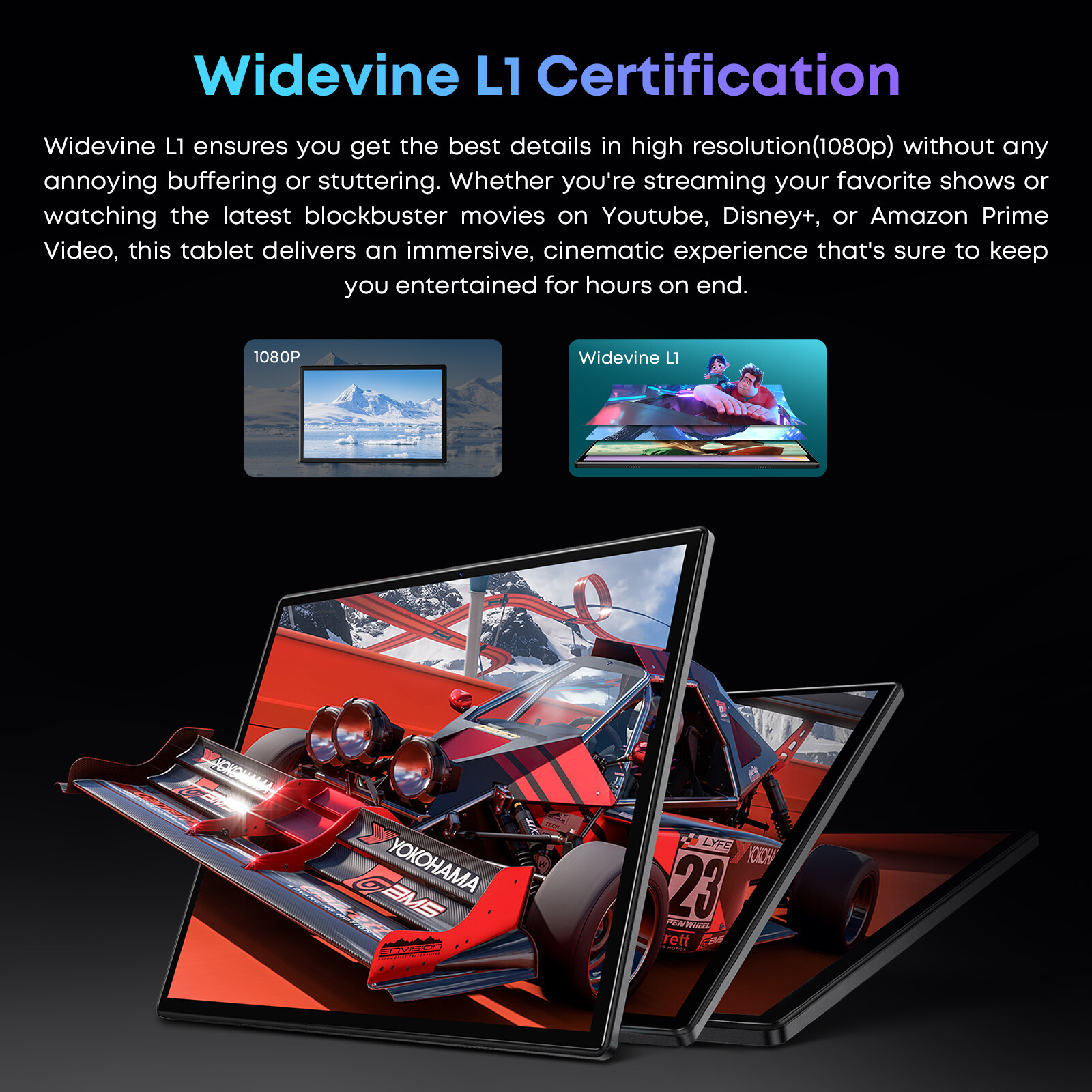 CHUWI 10.1” Android 13 Tablet 128GB Octa Core up to 2.6Ghz Tablet 4G LTE