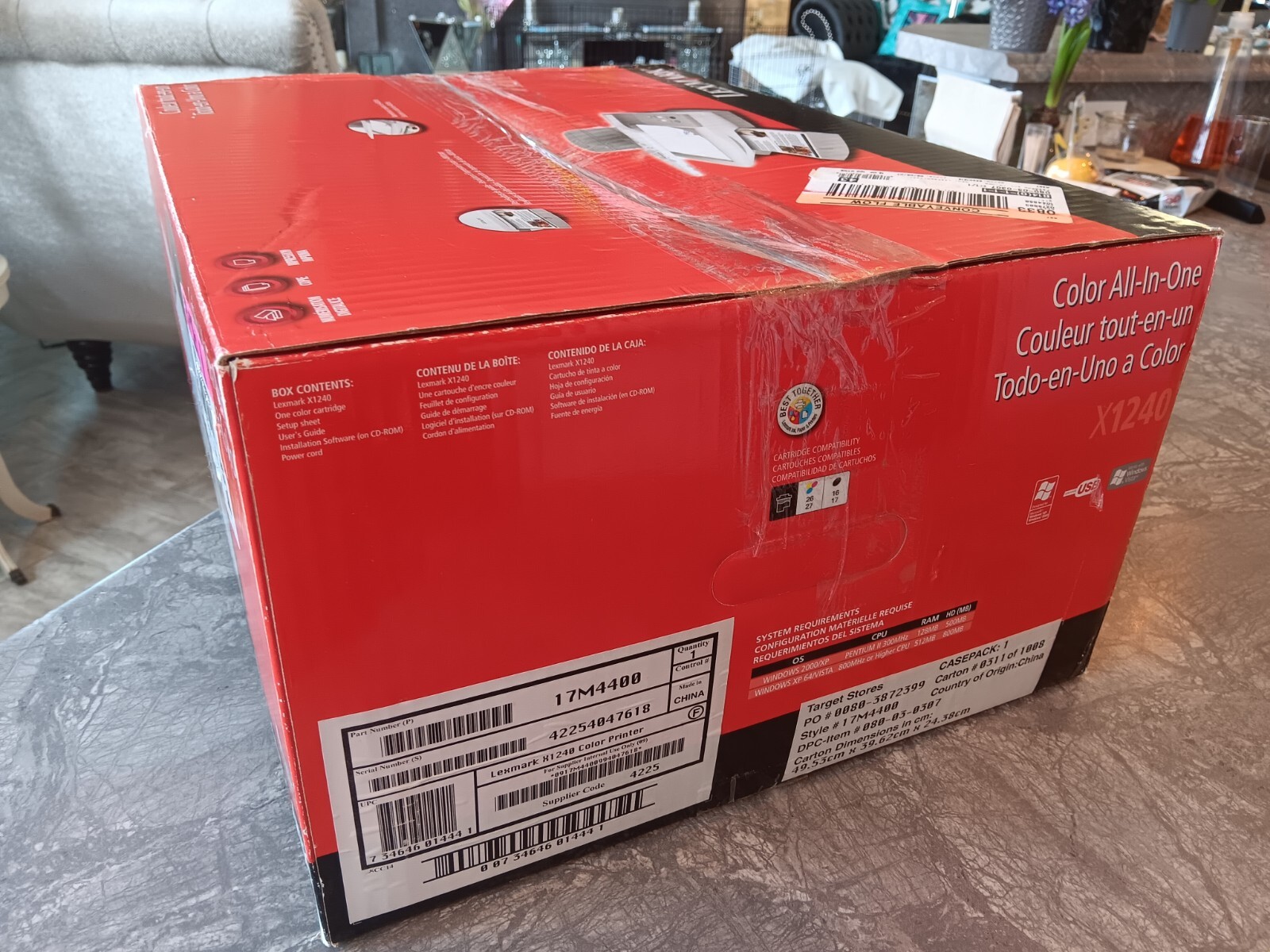 Lexmark X1240 All-In-One Inkjet Printer- Simple & Easy To Use- Brand New