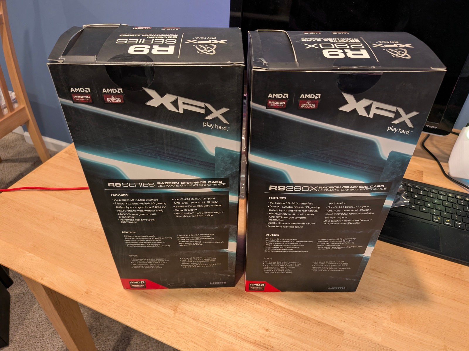 XFX AMD R9 290X 4GB Double Dissipation Graphics Card, Used, In Box