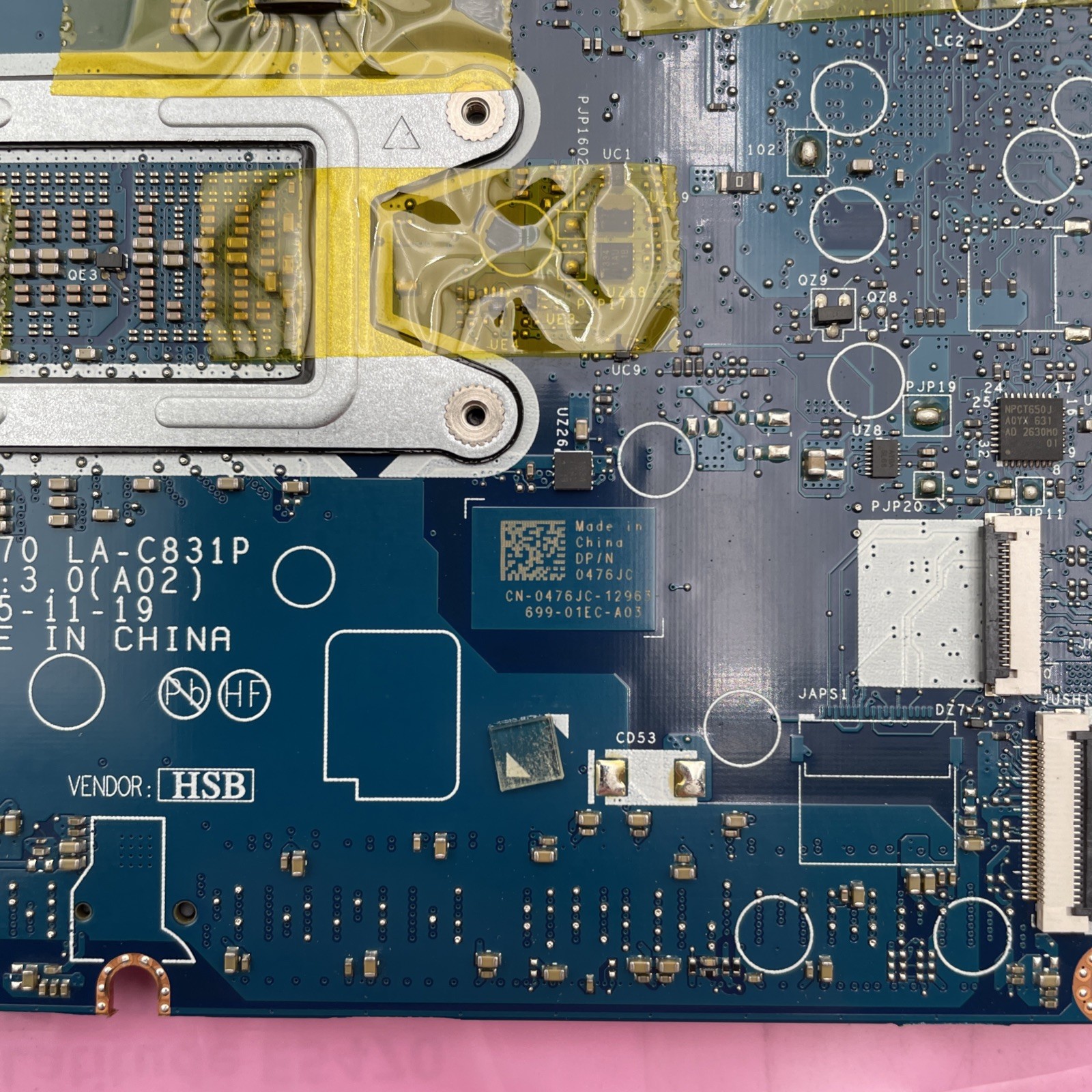 Dell Latitude E5470 Motherboard i7 2.7GHz Quad Core 476JC