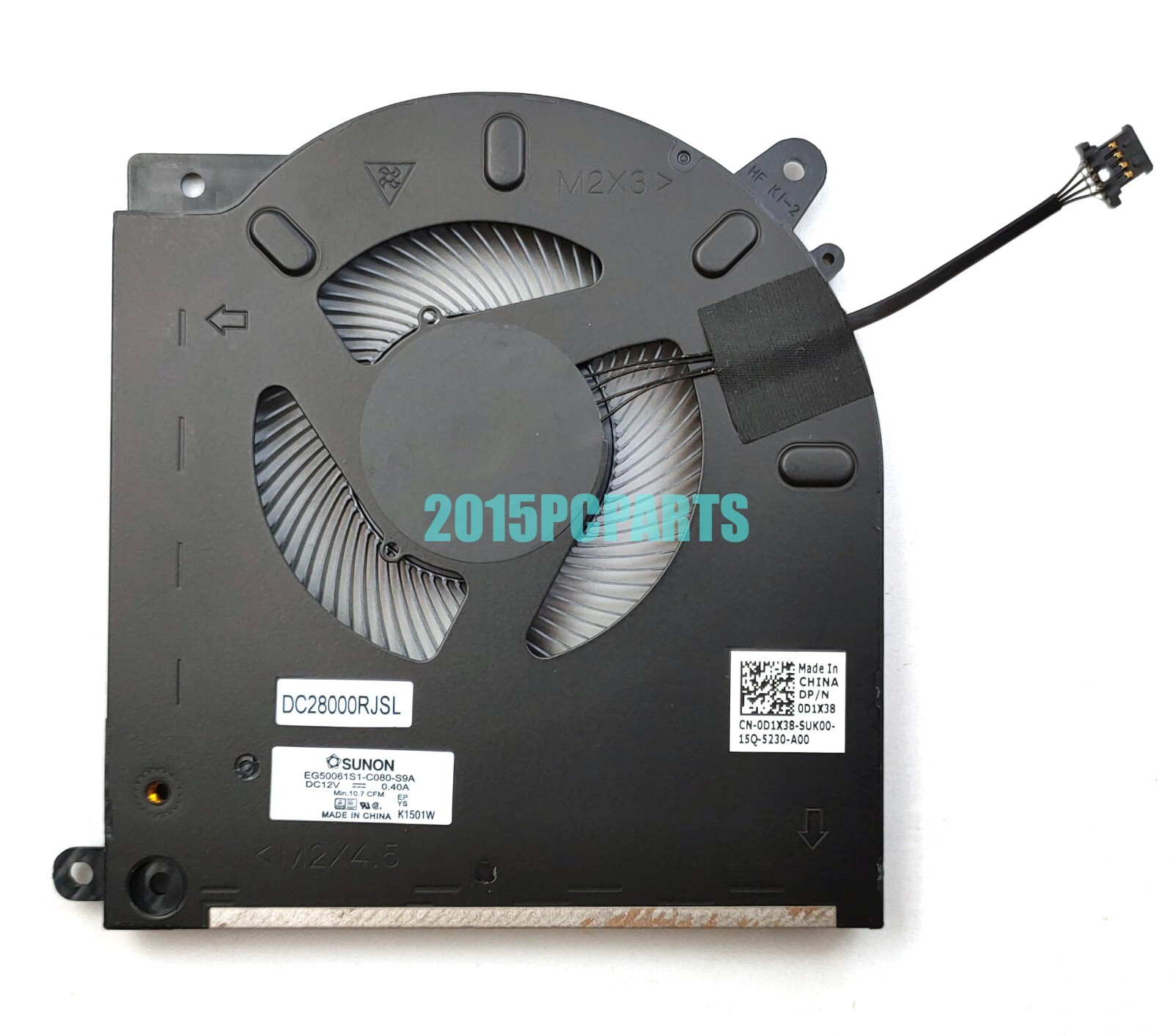 New for DELL Alienware M15 R3 R4 RTX 2070 3070 CPU Fan / GPU Fan 0TG9V0 0D1X38