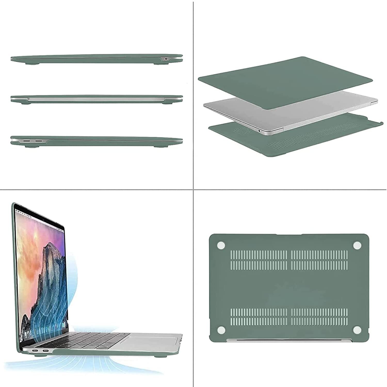 Hard Shell for 2022 MacBook Air 13 inch M1 M2 A2681 A2337 A2179 A1932 Cover Case