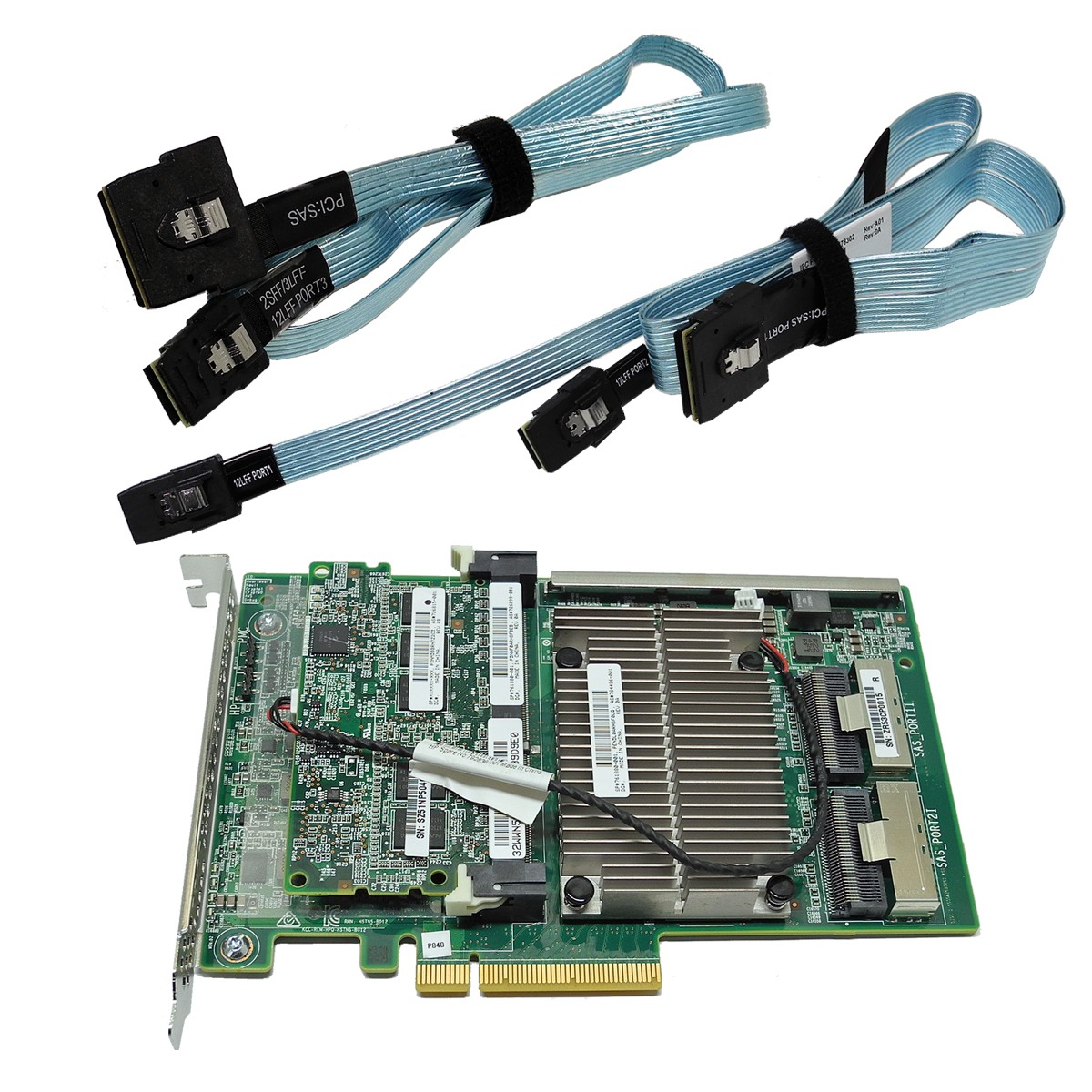 HP Smart Array P840 12Gb SAS RAID Controller 4GB FBWC +2x SAS Cables 761880-001