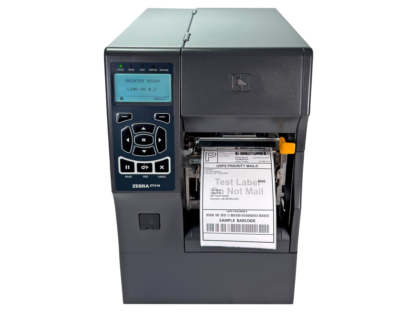 Zebra ZT410 DT/TT Label Printer 300 dpi Peeler Rewinder USB Bluetooth LAN