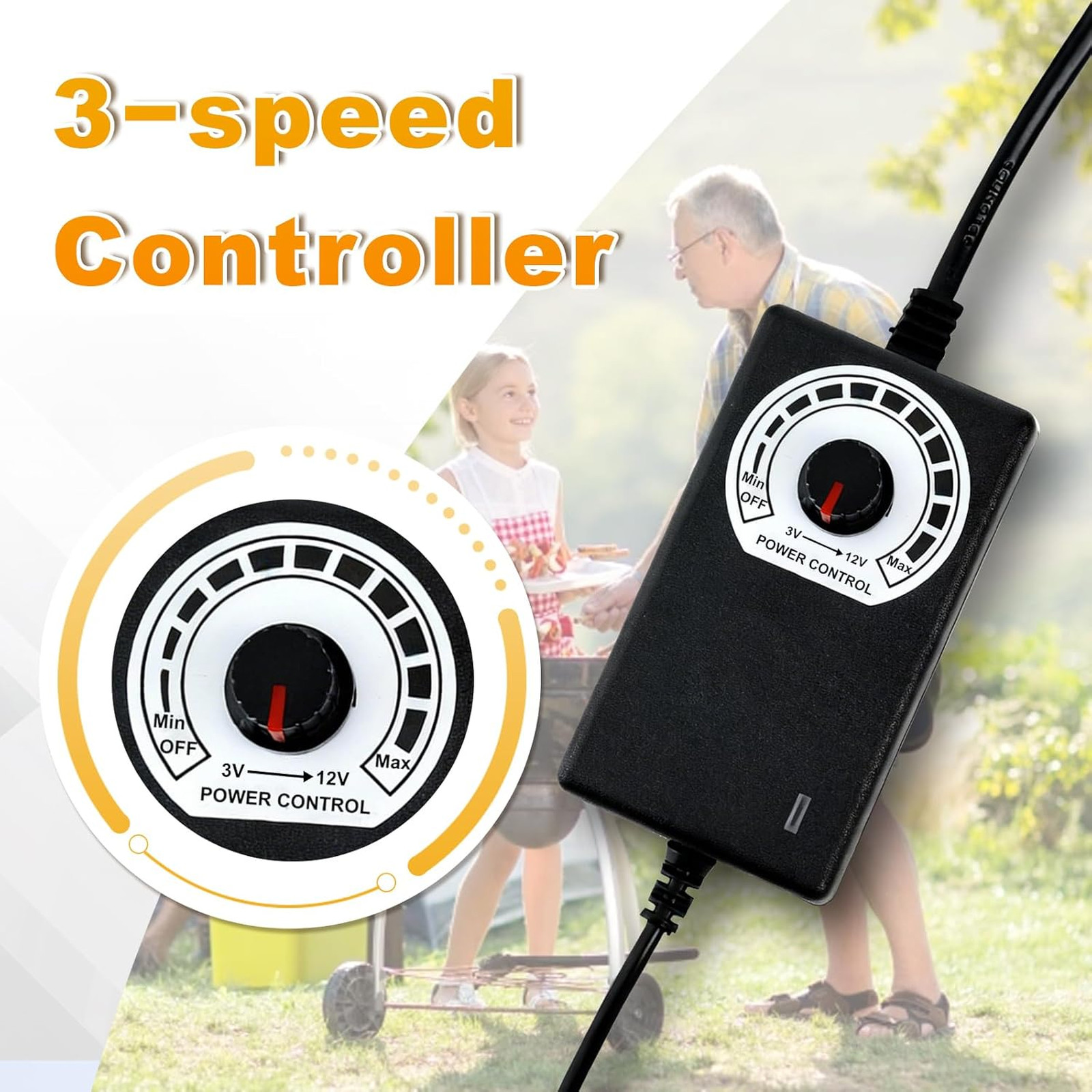 BBQ Blower Fan 97mm x 33mm High Airflow 110V 120V Variable Speed Centrifugal Fan