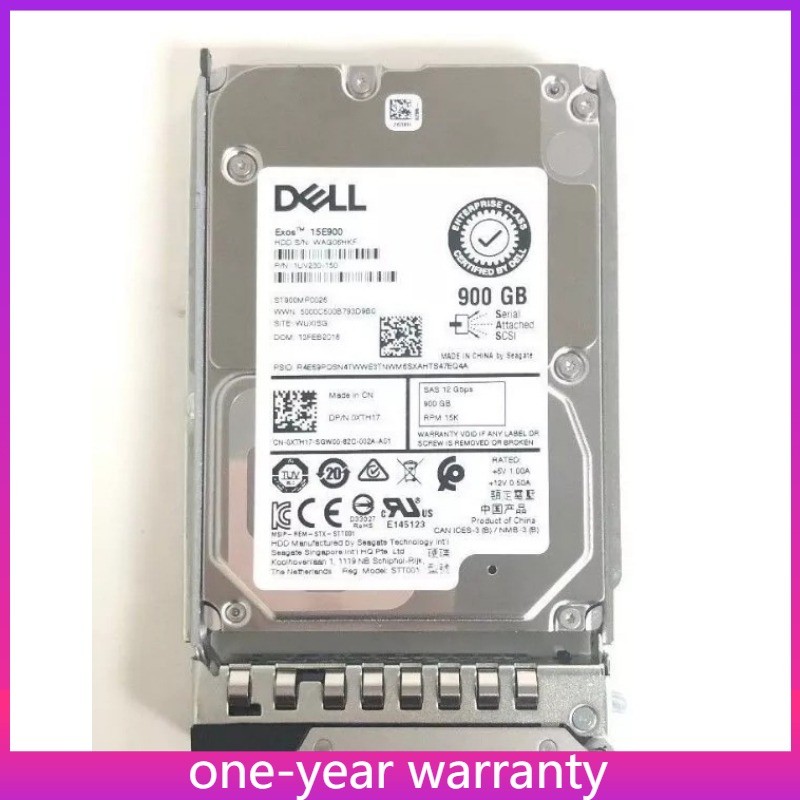 XTH17 0XTH17 Dell 900GB 15K 2.5″ SAS 12Gbps HDD v6 ST900MP0026 14G 15G 16G KIT