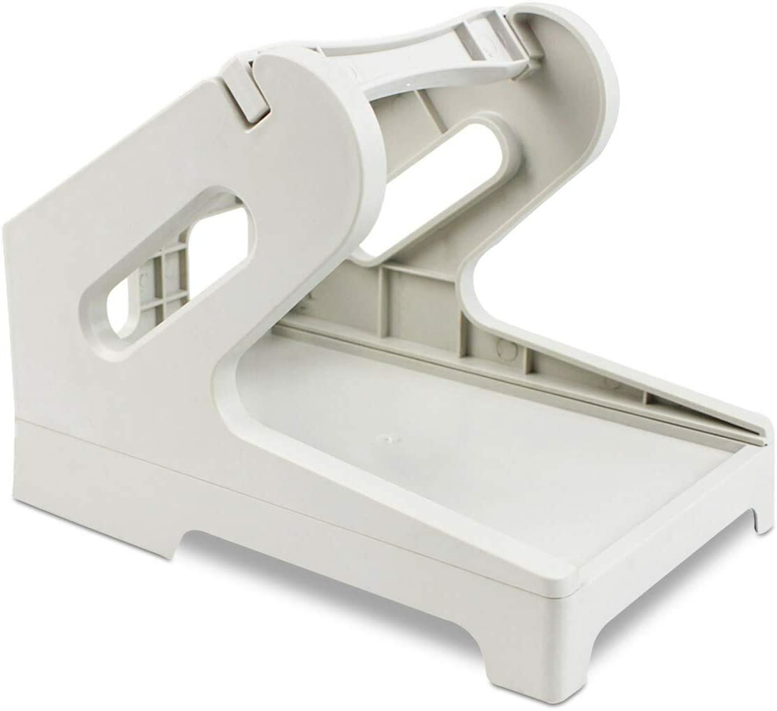 Label Holder 2 in1 Rolls & Fan-Fold Stack Paper Holder for Thermal Label Printer