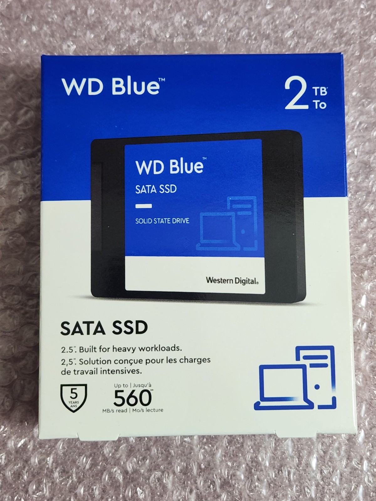 WD Blue 3D NAND 2TB SSD SATA III 6Gb/s 2.5″/7mm Solid State Drive WDS200T2B0A