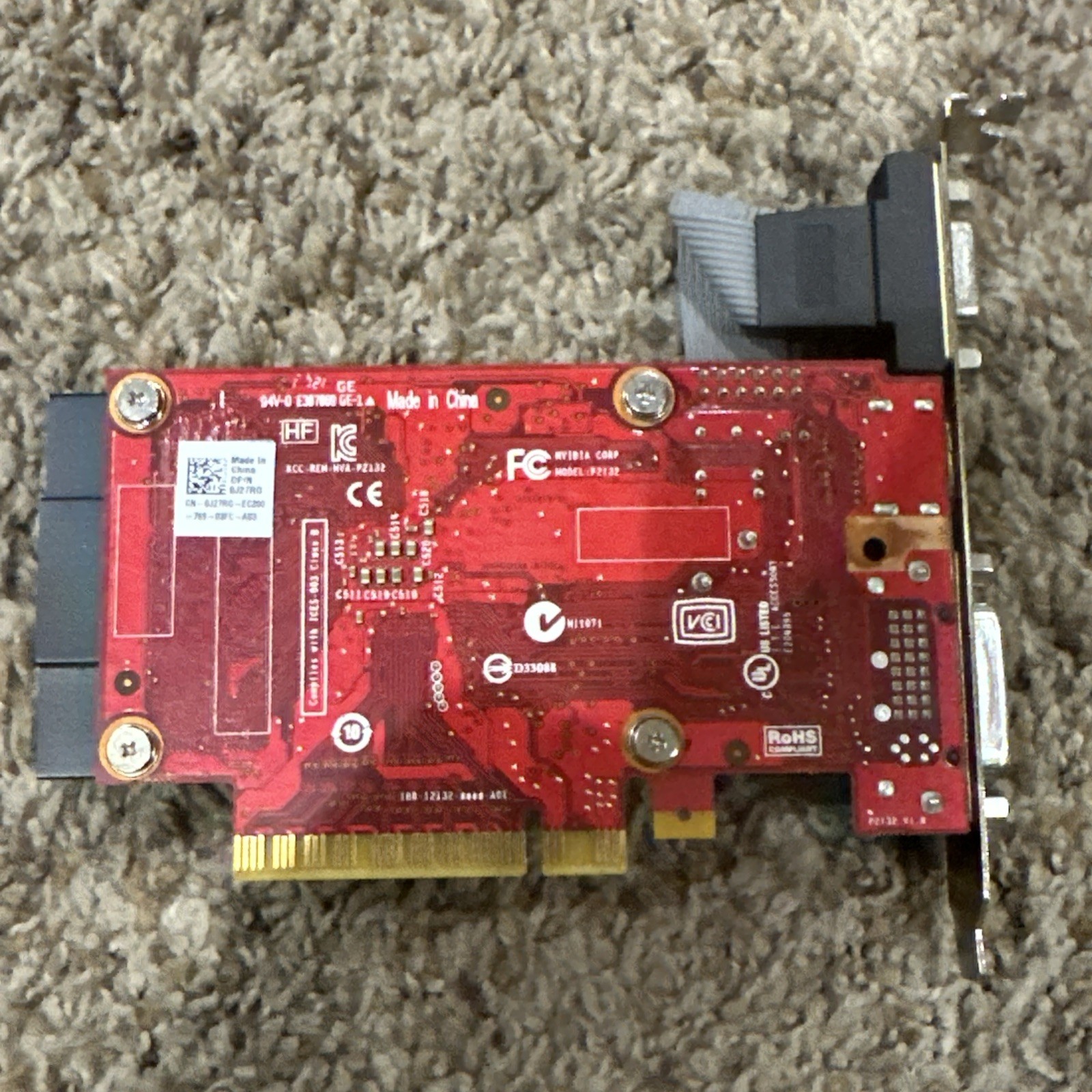 Dell NVIDIA GeForce GT730 2GB DDR3 High Profile Graphics Card 0J27RG Untested!