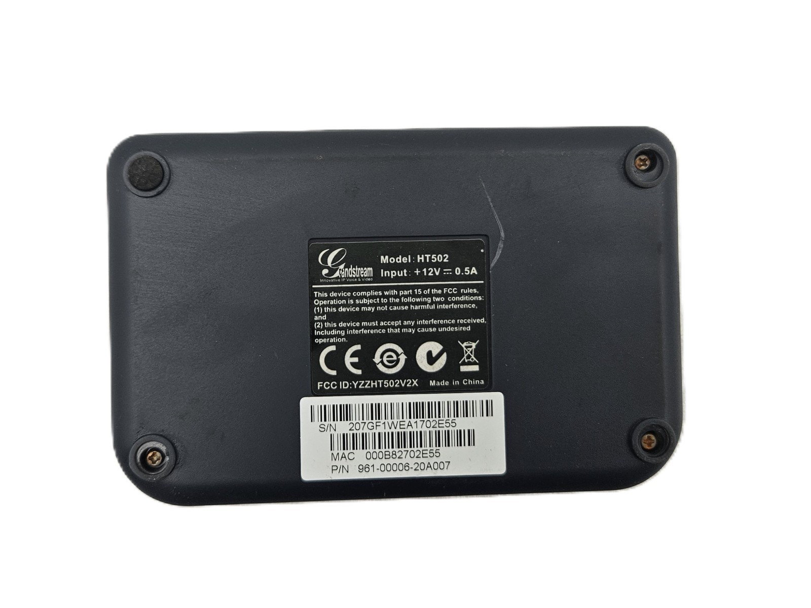 GRANDSTREAM HT502 961-00006-20A007 ANALOG TELEPHONE ADAPTER (FAST SHIPPING)