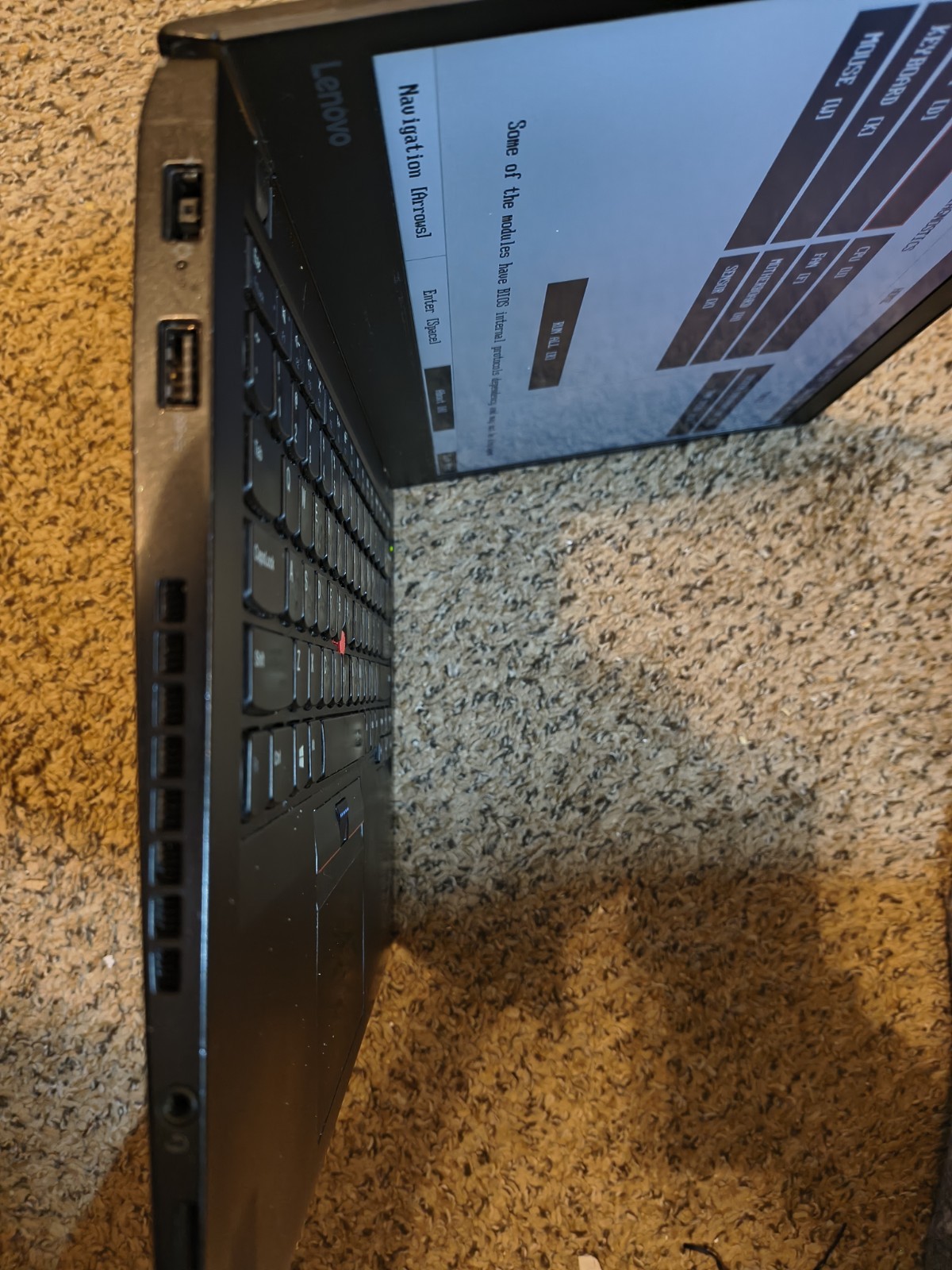Lenovo ThinkPad T470s i7-7600U 4GB working. , keyboard issue good batteries