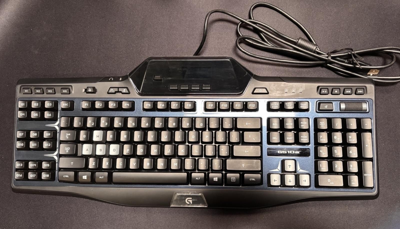Logitech G510s Wired Gaming Keyboard with Game Panel LCD Screen (No Palm Rest)